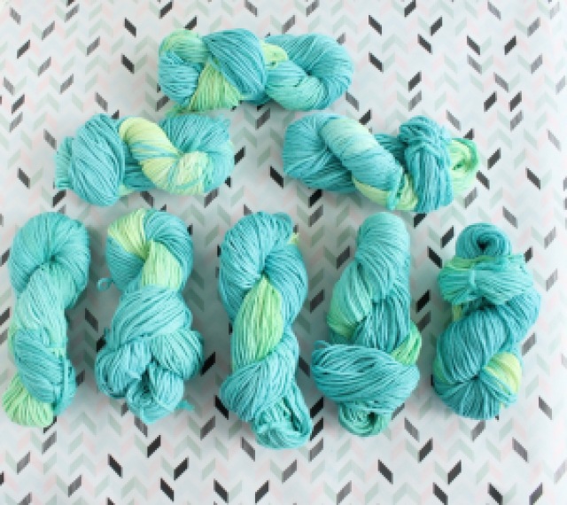 Hand dyed cotton yarns by GamerCrafting